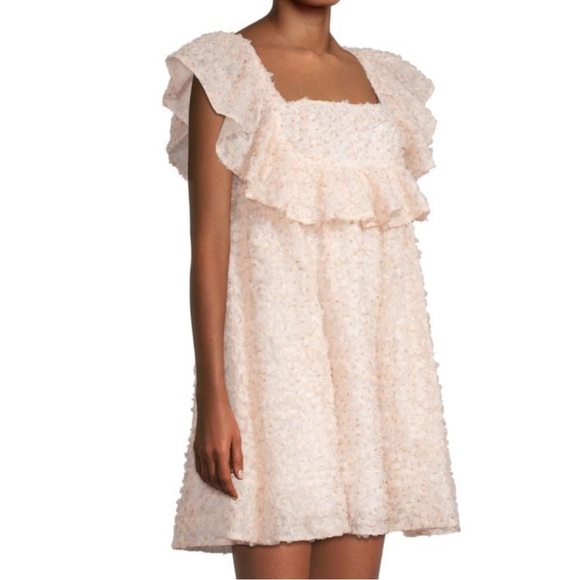 *NEW* BLACK HALO REGGI FLORAL SQUARENECK MINI DRESS - Picture 3 of 12